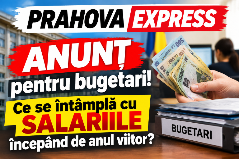 Anunț despre salariile bugetarilor