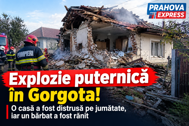Explozie puternică în Gorgota_ casă distrusă