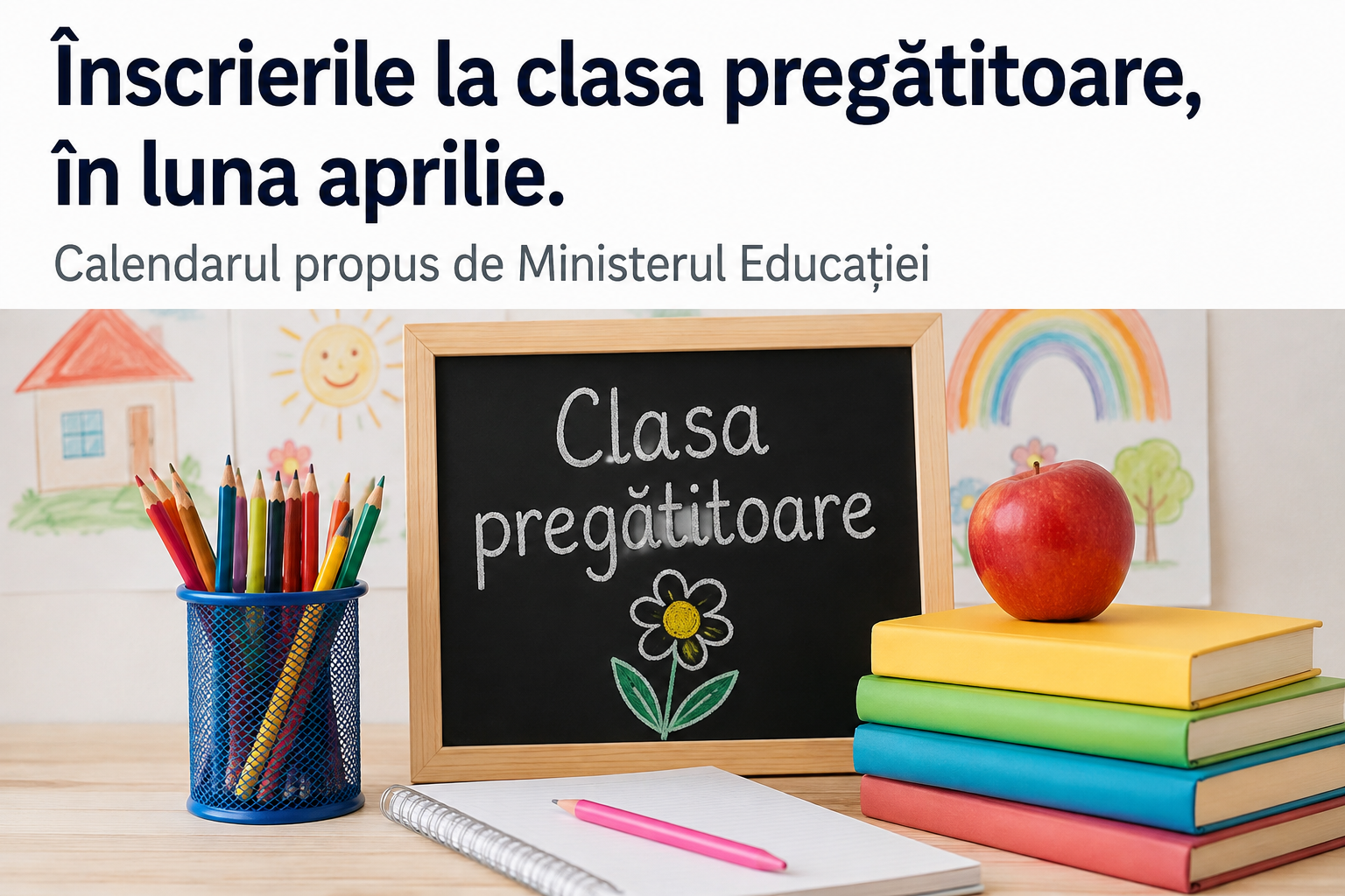 Înscrieri la clasa pregătitoare în aprilie