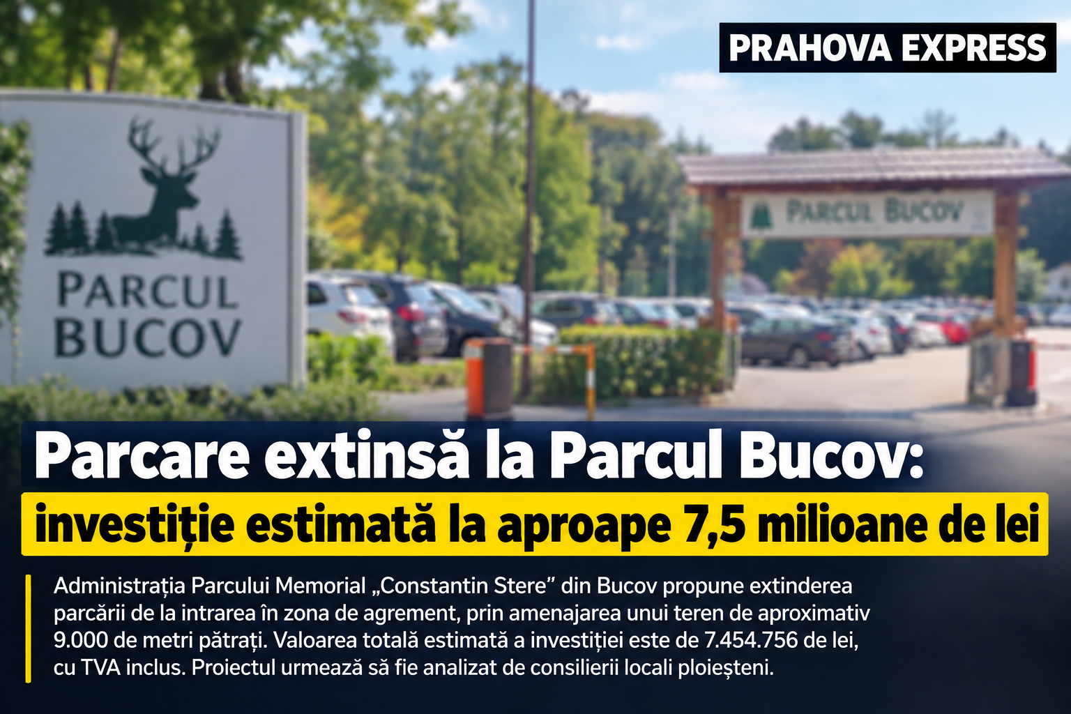 Parcare extinsă la Parcul Bucov